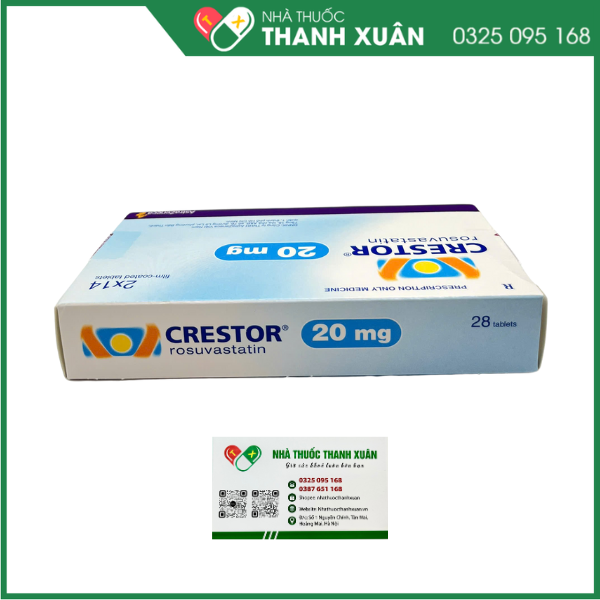 Thuốc Crestor 20mg điều trị tăng cholesterol